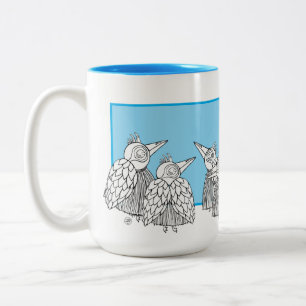 Caneca De Café Em Dois Tons Reunião do Conselho de Apagamento de Aves Secas