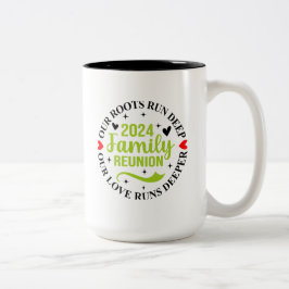 Caneca De Café Em Dois Tons Reunião Familiar 2024