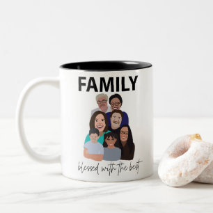 Caneca De Café Em Dois Tons Reunião Familiar Reunião Familiar Legal