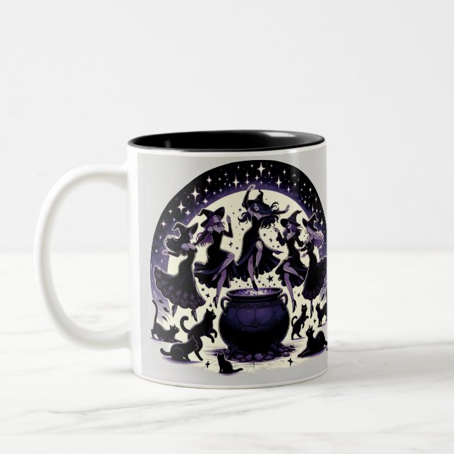 Caneca De Café Em Dois Tons Reunindo Florestas Encantadas (Esquerda)