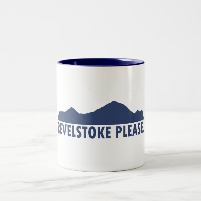 Caneca De Café Em Dois Tons Revelstoke por favor (Centro)