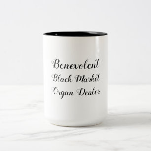 Caneca De Café Em Dois Tons Revendedor Benevolente de Órgãos do Mercado Negr