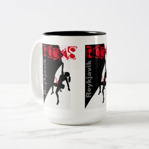 Caneca De Café Em Dois Tons Reykjavik Rocks