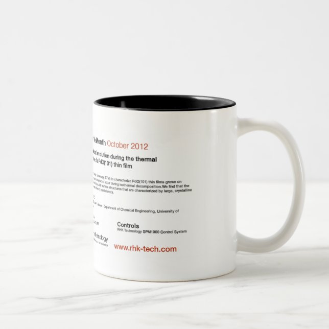 Caneca De Café Em Dois Tons RHK IOM outubro de 2012 (Direita)
