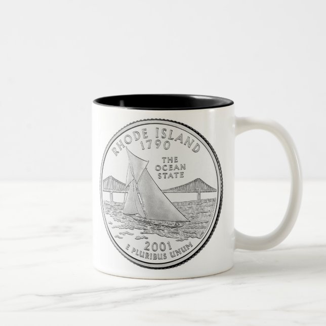 Caneca De Café Em Dois Tons Rhode - ilha (Direita)