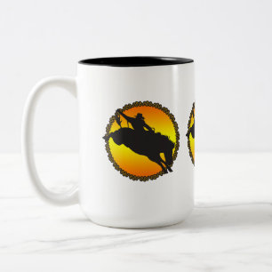 Caneca De Café Em Dois Tons Ride Bronc