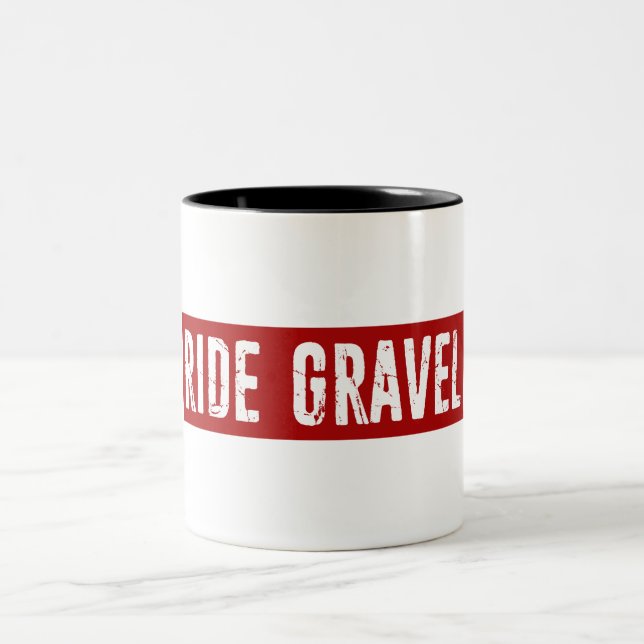 Caneca De Café Em Dois Tons Ride Gravel (Centro)