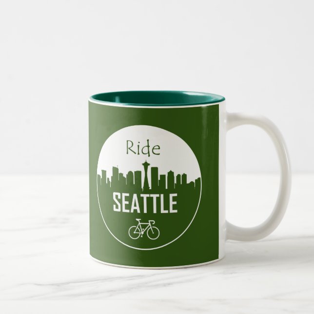 Caneca De Café Em Dois Tons Ride Seattle (Direita)