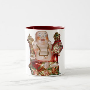 Caneca De Café Em Dois Tons Rindo de Buddha Mug
