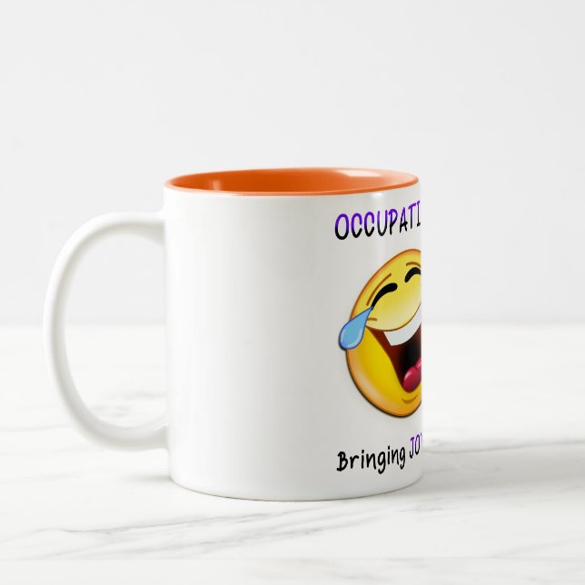 Caneca De Café Em Dois Tons Rindo OT (Esquerda)