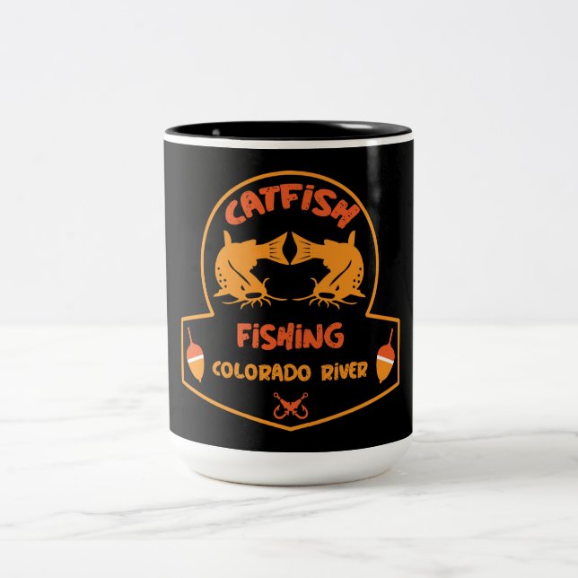 Caneca De Café Em Dois Tons Rio Catfish Colorado (Centro)