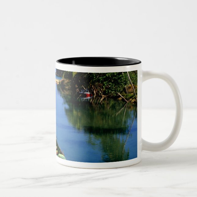 Caneca De Café Em Dois Tons Rio Cênico perto de Ocho Rios na Jamaica (Direita)