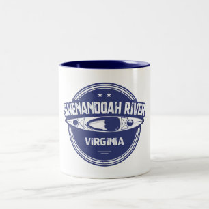 Caneca De Café Em Dois Tons Rio Shenandoah, Virgínia