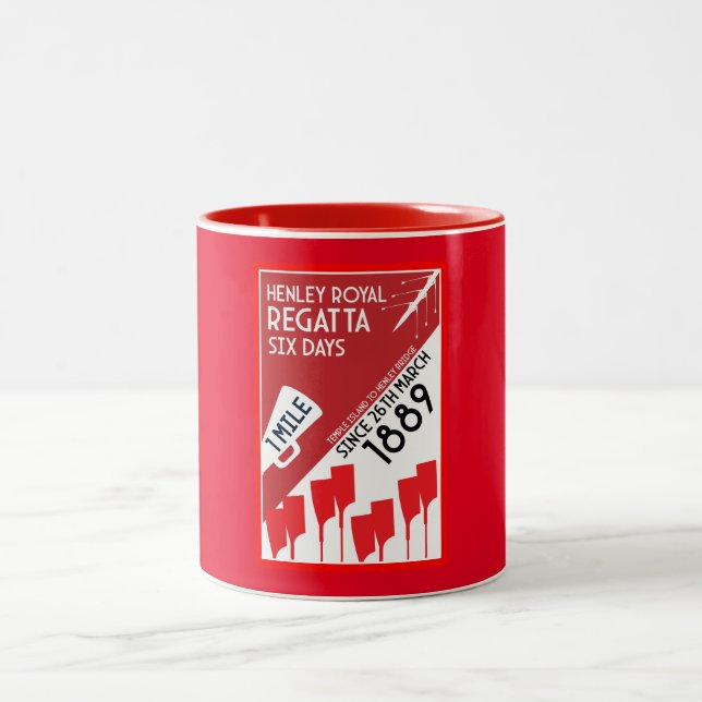 Caneca De Café Em Dois Tons Rio Thames Regatta (Centro)