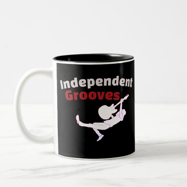 Caneca De Café Em Dois Tons Ritmos Independentes Indie (Esquerda)
