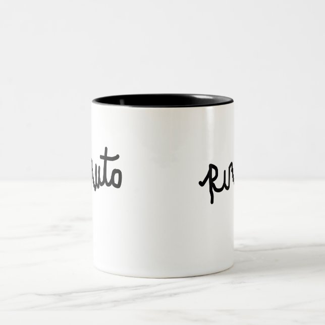 Caneca De Café Em Dois Tons Rizzuto $18,95 dois tonificou a caneca de café (Centro)