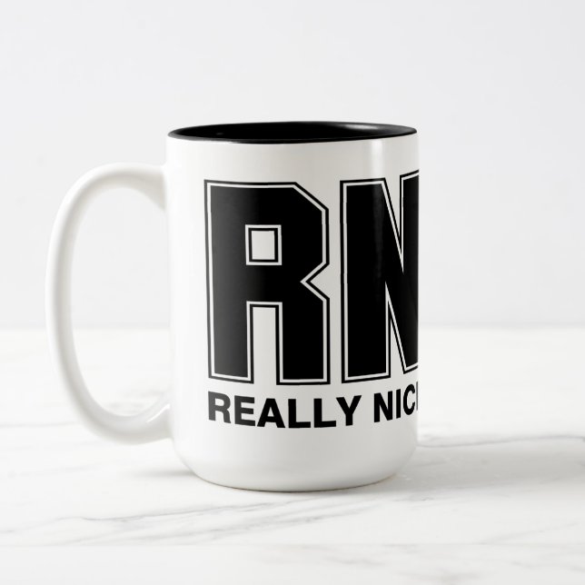 Caneca De Café Em Dois Tons RN Muito legal (Esquerda)