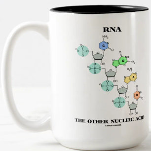 Caneca De Café Em Dois Tons RNA o outro ácido nucleico (estrutura química)