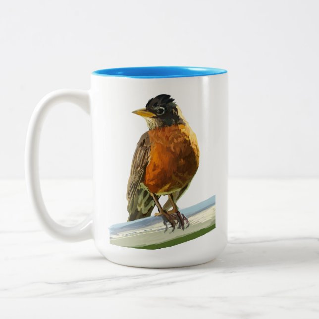 Caneca De Café Em Dois Tons Robin (Esquerda)