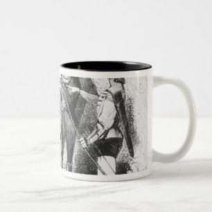 Caneca De Café Em Dois Tons Robin Hood, escarlate e John
