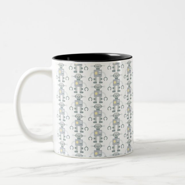 Caneca De Café Em Dois Tons robô (Esquerda)