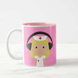 Caneca De Café Em Dois Tons Rocha das enfermeiras!