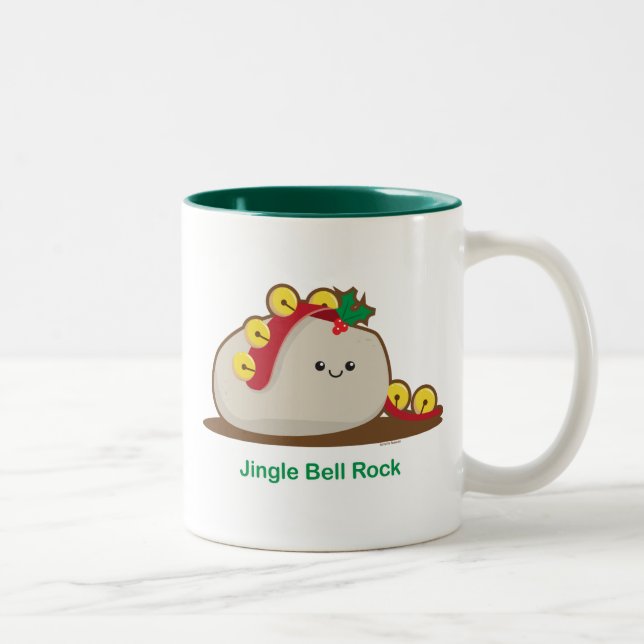 Caneca De Café Em Dois Tons Rocha de Jingle Bell (Direita)