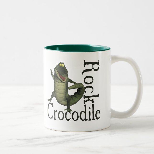 Caneca De Café Em Dois Tons Rocha do crocodilo (Direita)