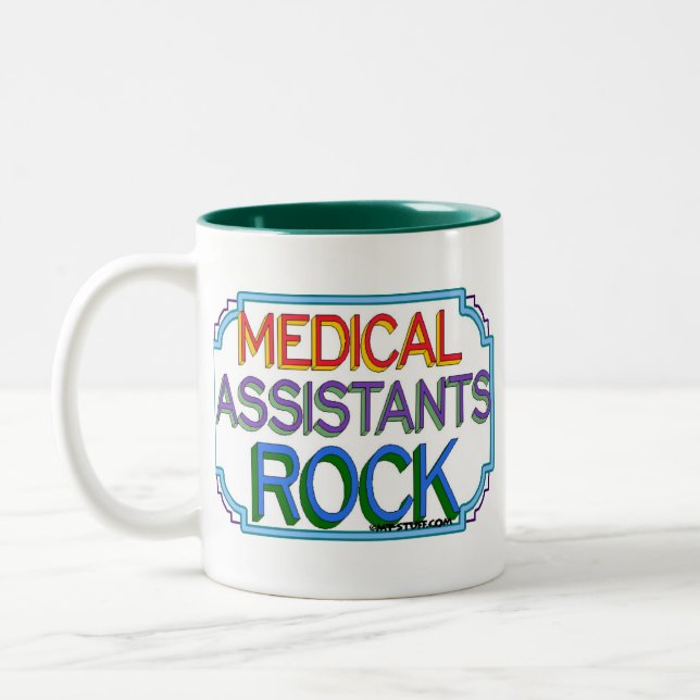 Caneca De Café Em Dois Tons Rocha dos assistentes médicos (Esquerda)