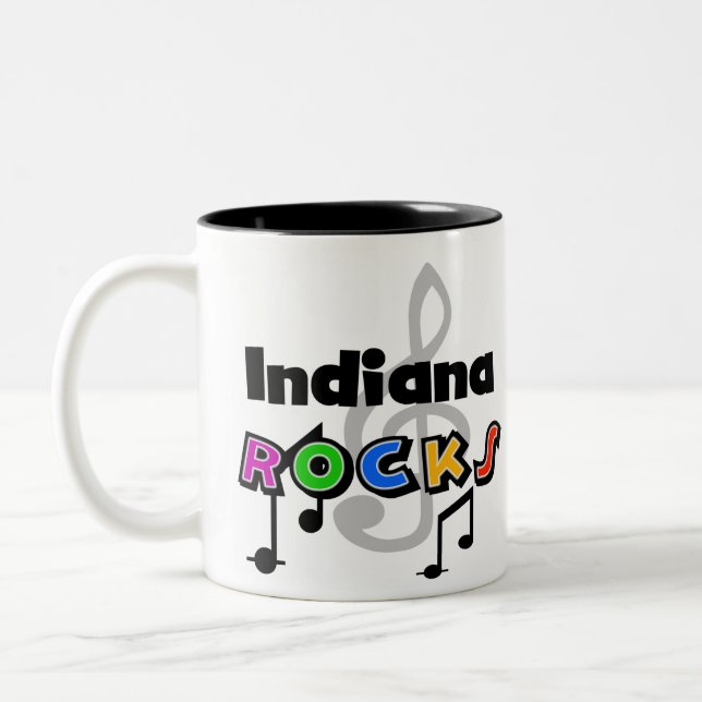 Caneca De Café Em Dois Tons Rochas de Indiana (Esquerda)