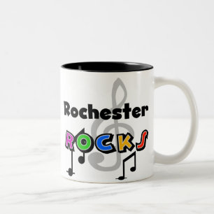 Caneca De Café Em Dois Tons Rochas de Rochester