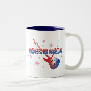 Caneca De Café Em Dois Tons Rock N Roll