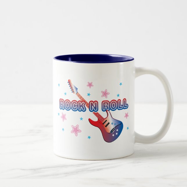 Caneca De Café Em Dois Tons Rock N Roll (Direita)