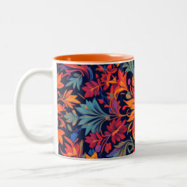 Caneca De Café Em Dois Tons Rococo Blossom