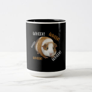 Caneca De Café Em Dois Tons Roda Bonita e Engraçada - Proprietário do Porco-gu