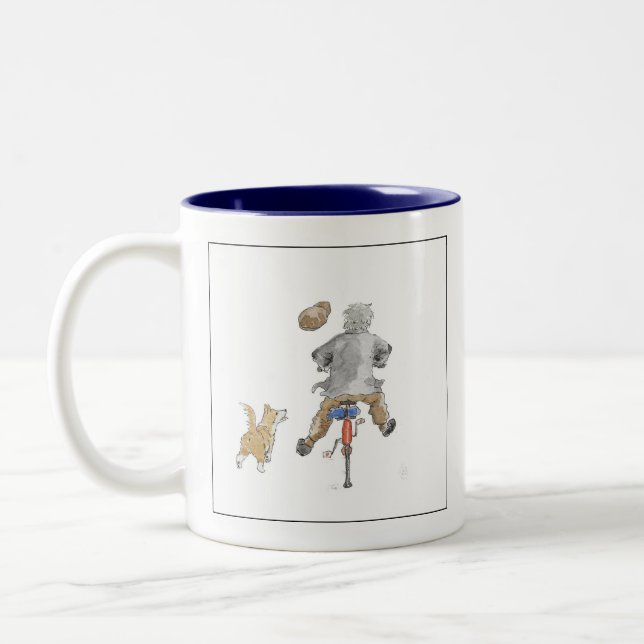 Caneca De Café Em Dois Tons Roda livre (Esquerda)