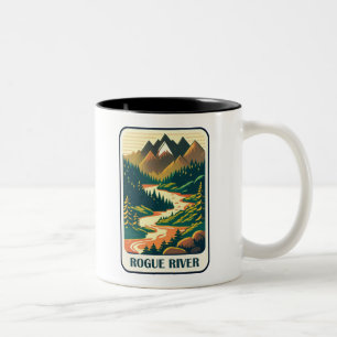 Caneca De Café Em Dois Tons Rogue River Oregon Colors