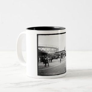 Caneca De Café Em Dois Tons Roller Porta copos, Euclid Beach, Cleveland, Ohio