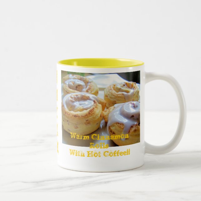 Caneca De Café Em Dois Tons Rolos e café de canela (Direita)