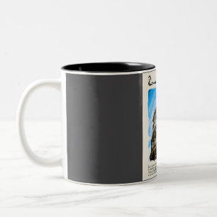 Caneca De Café Em Dois Tons Roma Vintage Watercolor Viagem