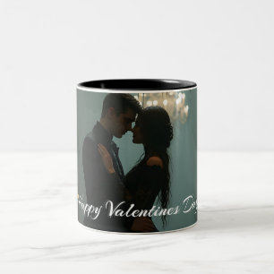 Caneca De Café Em Dois Tons Romance no Rose Hall no Dia dos Namorados