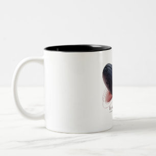 Caneca De Café Em Dois Tons Romântico - Duas Corações Mug