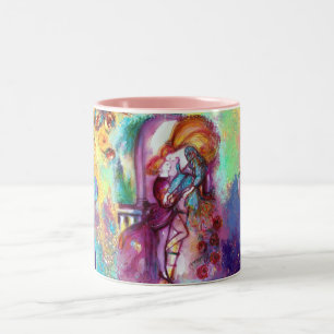 Caneca De Café Em Dois Tons ROMEO E JULIET Corações Românticas dos Namorados