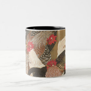 Caneca De Café Em Dois Tons Rooster De Arte Japonês Ano 2017 Mug 3