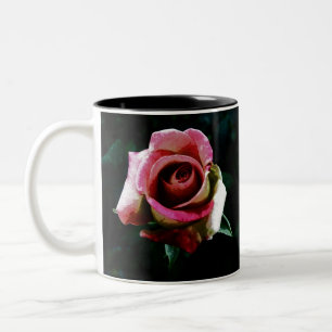 Caneca De Café Em Dois Tons rosa