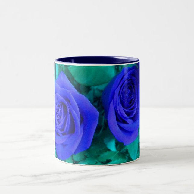 Caneca De Café Em Dois Tons Rosa azul (Centro)