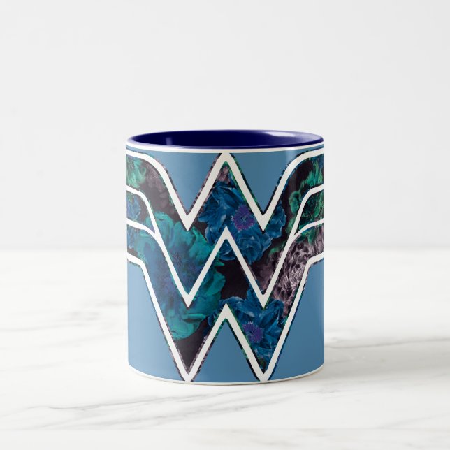 Caneca De Café Em Dois Tons Rosa azul WW (Centro)