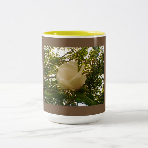 Caneca De Café Em Dois Tons Rosa branco
