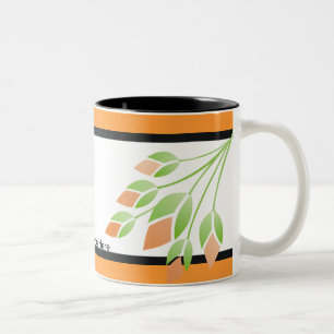 Caneca De Café Em Dois Tons Rosa Buds Wedding Mugs
