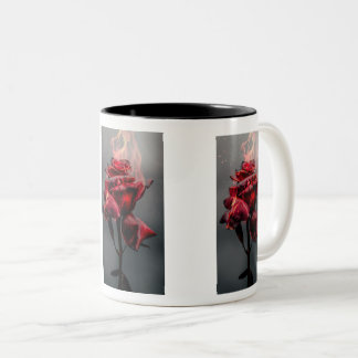 Caneca De Café Em Dois Tons Rosa de Fogo